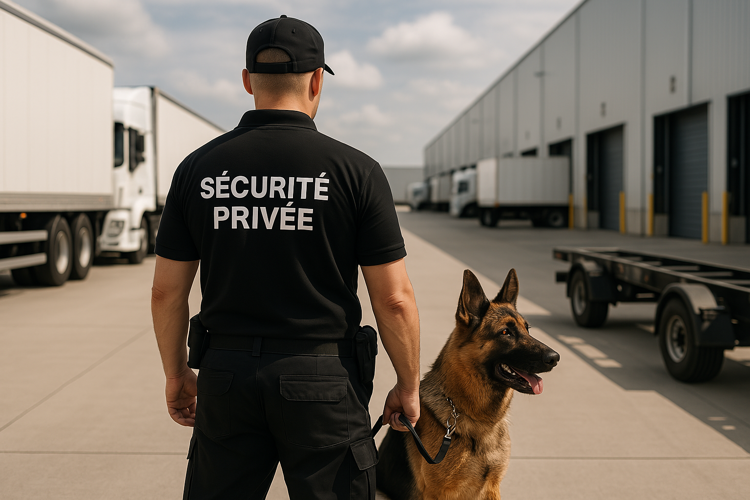 Agent de sécurité en surveillance